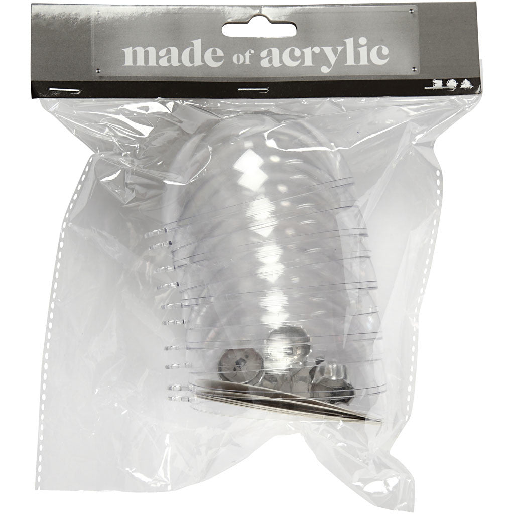 Deko-Kugeln, D 8 cm, Transparent, 5 Stk/ 1 Pck [HOB-52141]