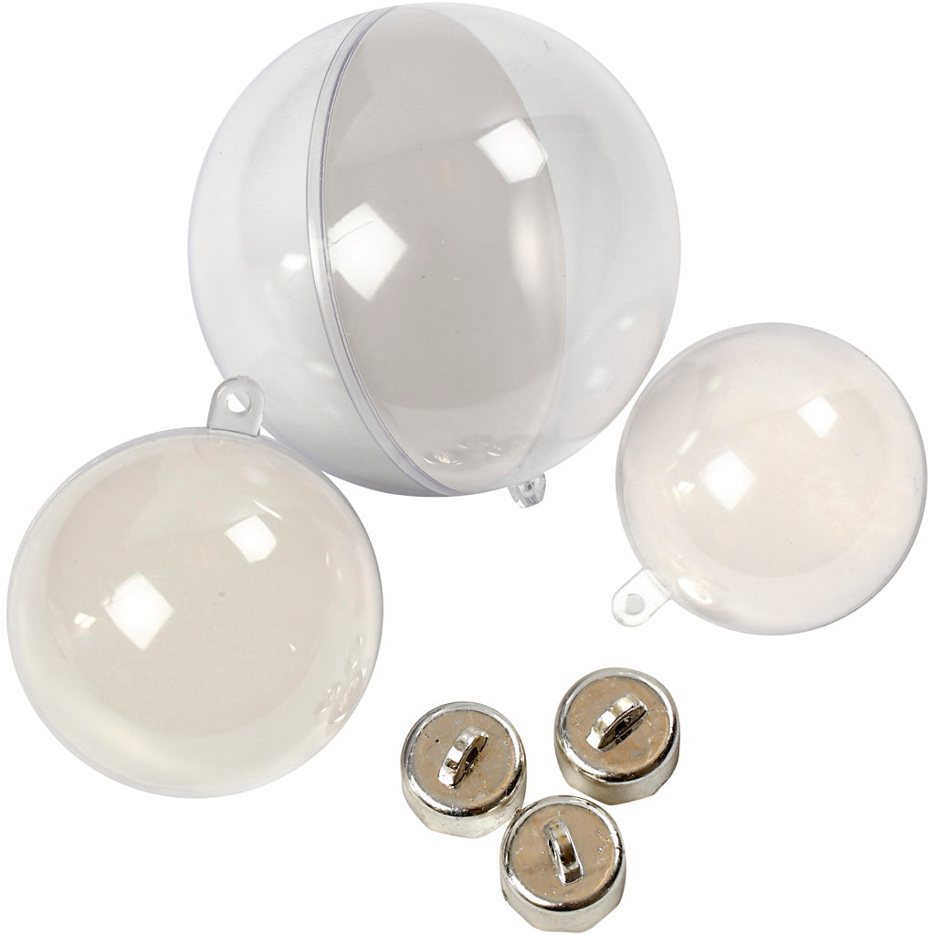 Deko-Kugeln, D 5+6+8 cm, 60 Stk/ 1 Pck [HOB-52144]