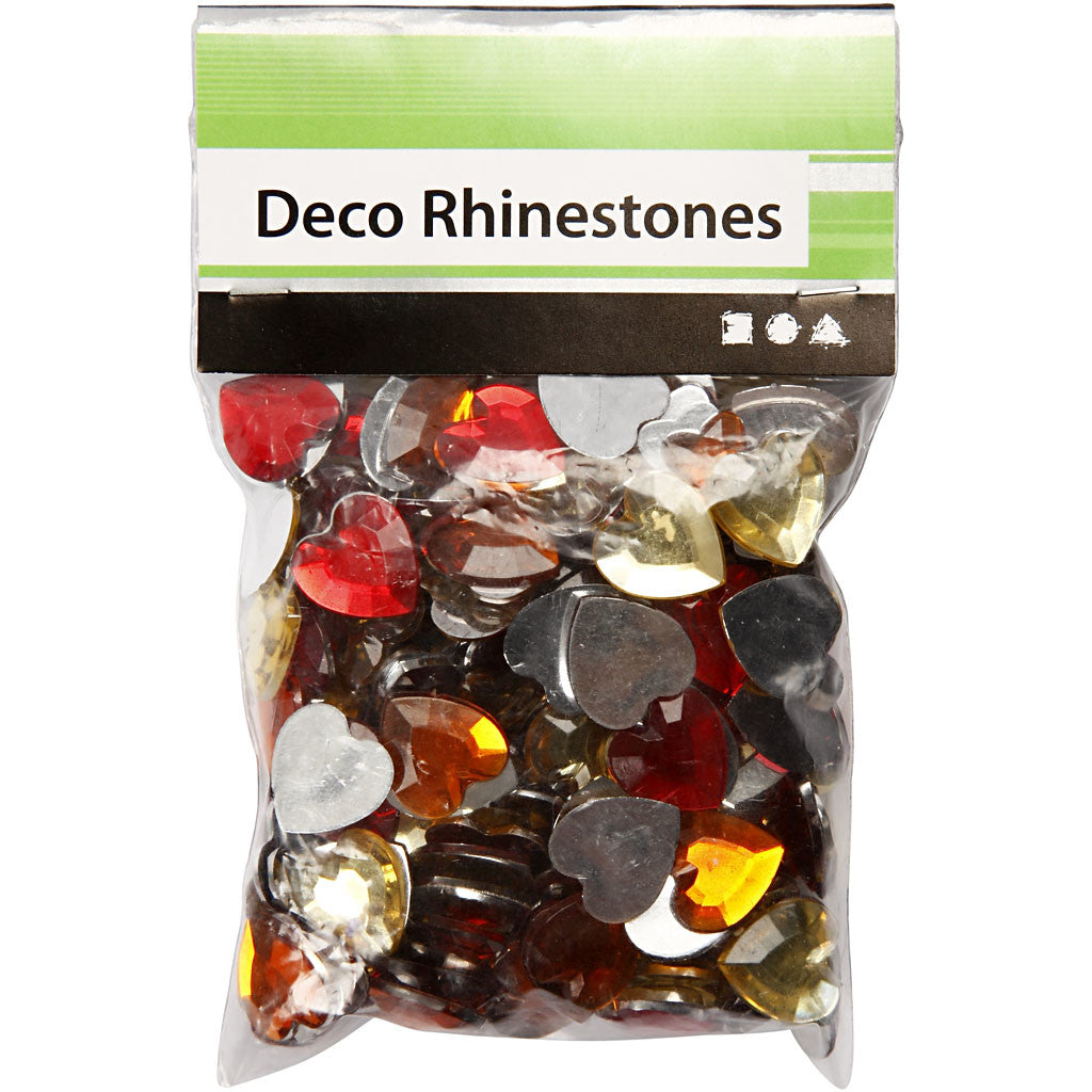 Strasssteine, Größe 6+10+14 mm, Rottöne, 252 Stk/ 1 Pck [HOB-52186]