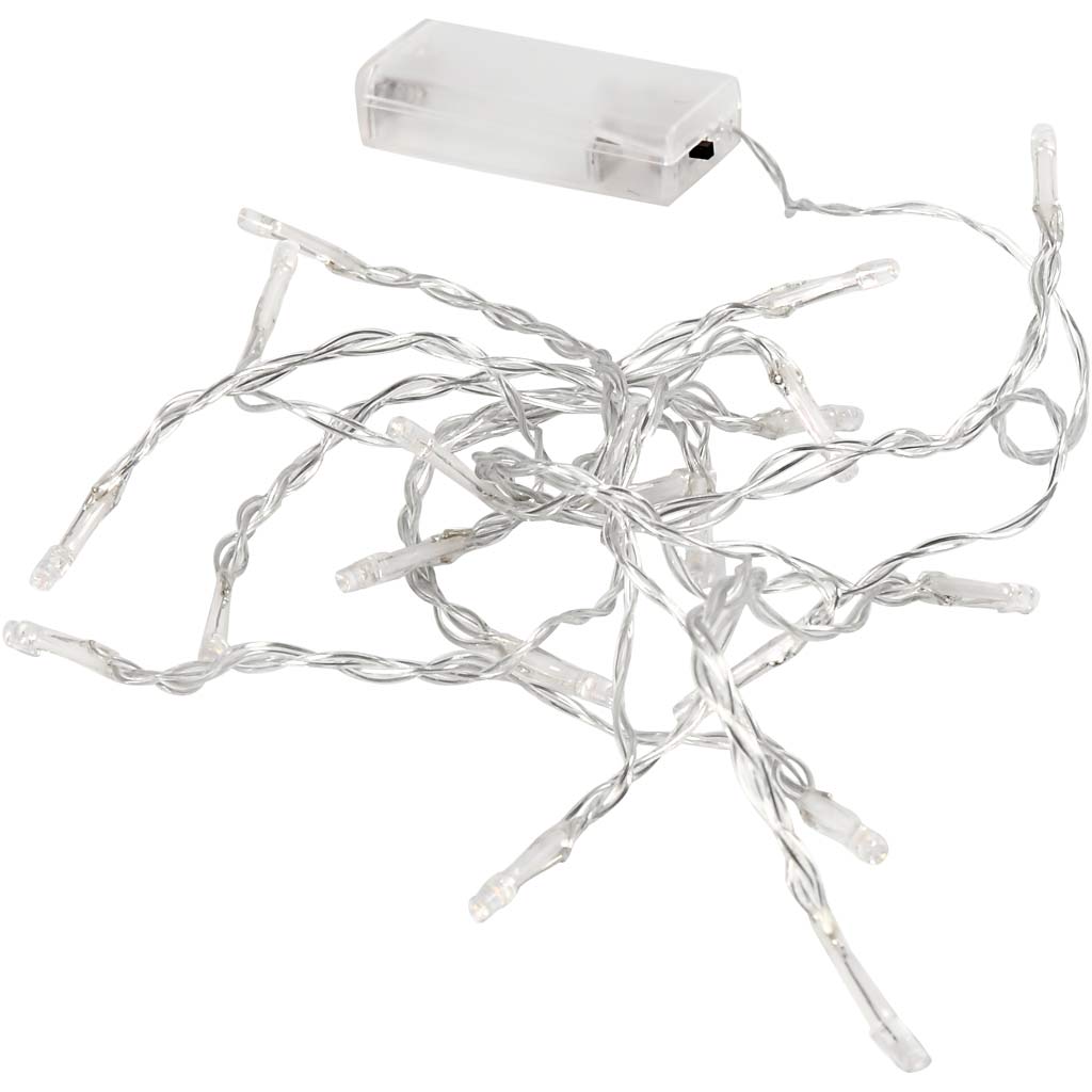 LED-Lichterkette, L 3,15 M, Transparent, 1 Stk [HOB-52331]