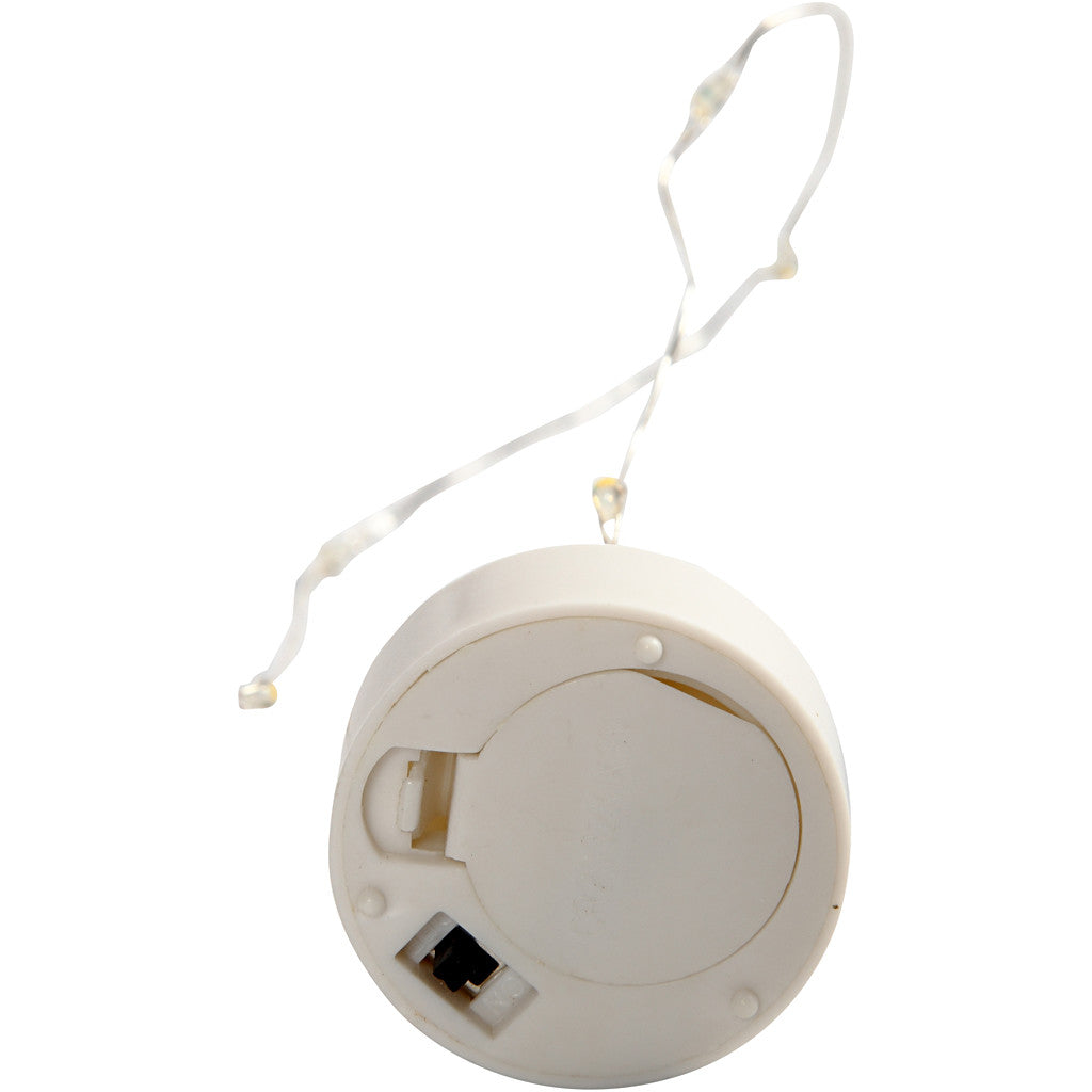 LED-Lichterkette, L 27 cm, Silber, 1 Stk [HOB-52355]