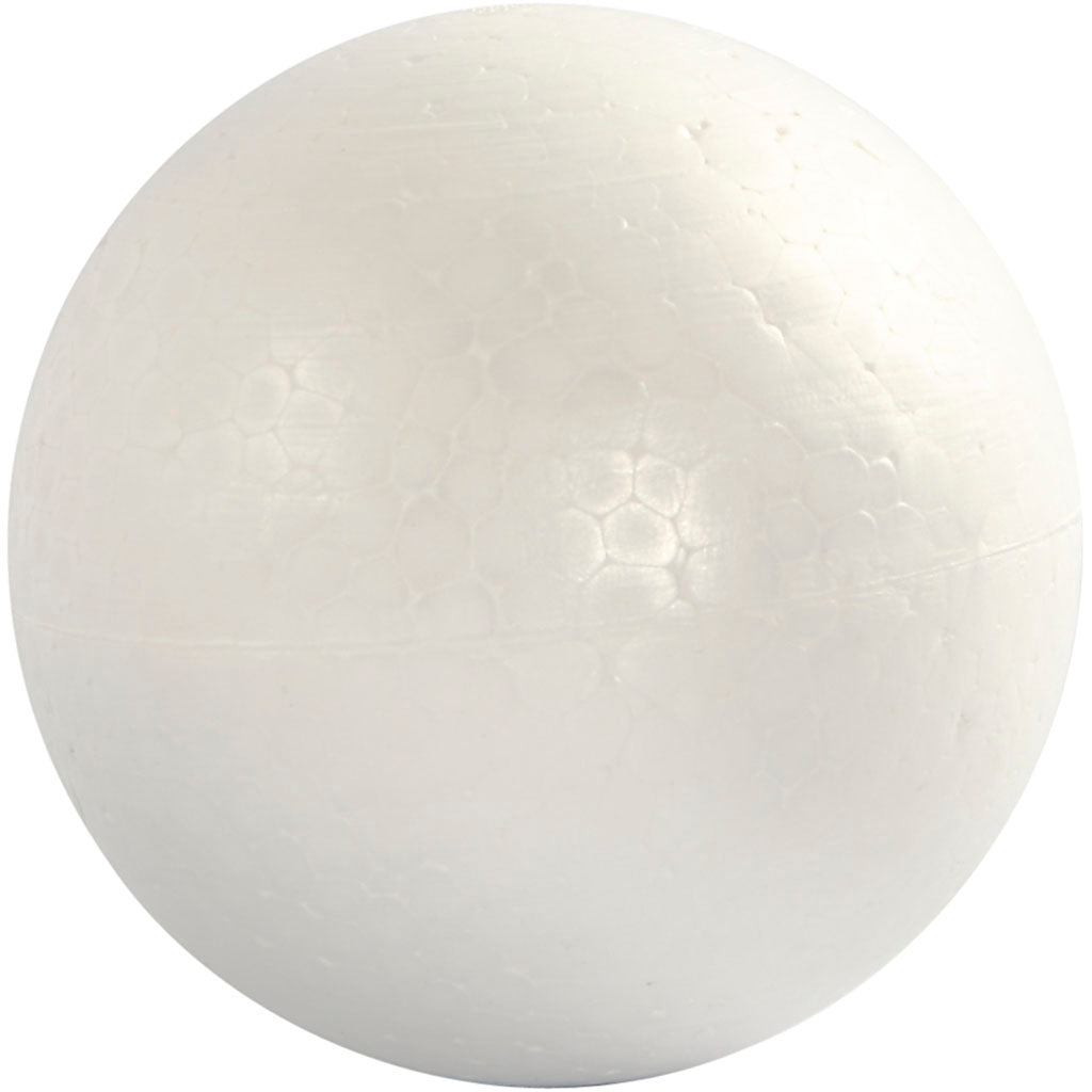 Polystyrene Balls, dia. 12 cm, white, 5 pc