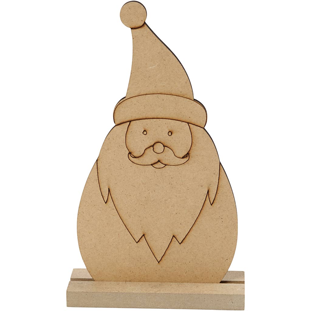Weihnachtsfiguren, Nikolaus, H 15 cm, T 3 cm, B 9 cm, Dicke 3 mm, 1 Stk [HOB-54469]