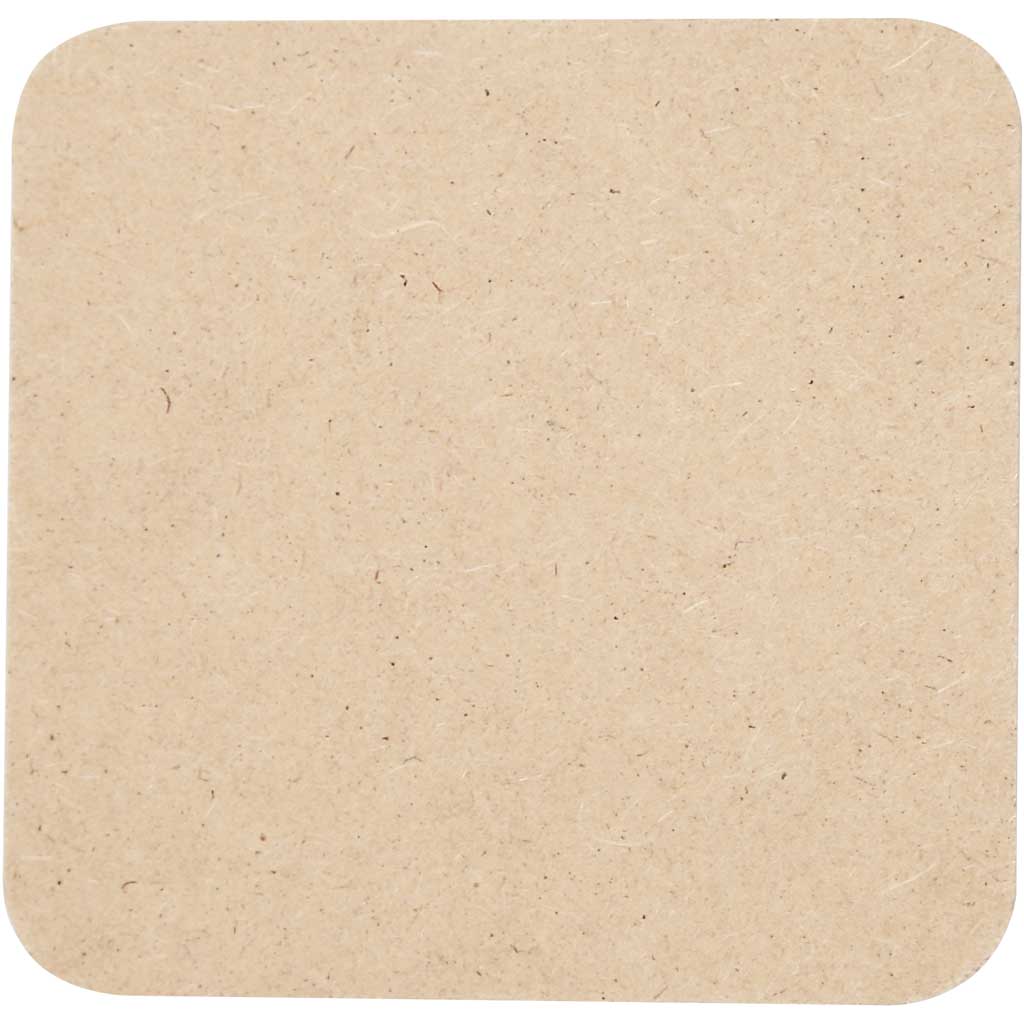 Untersetzer aus MDF 10x10x0.3cm (50 Stück) [HOB55761]