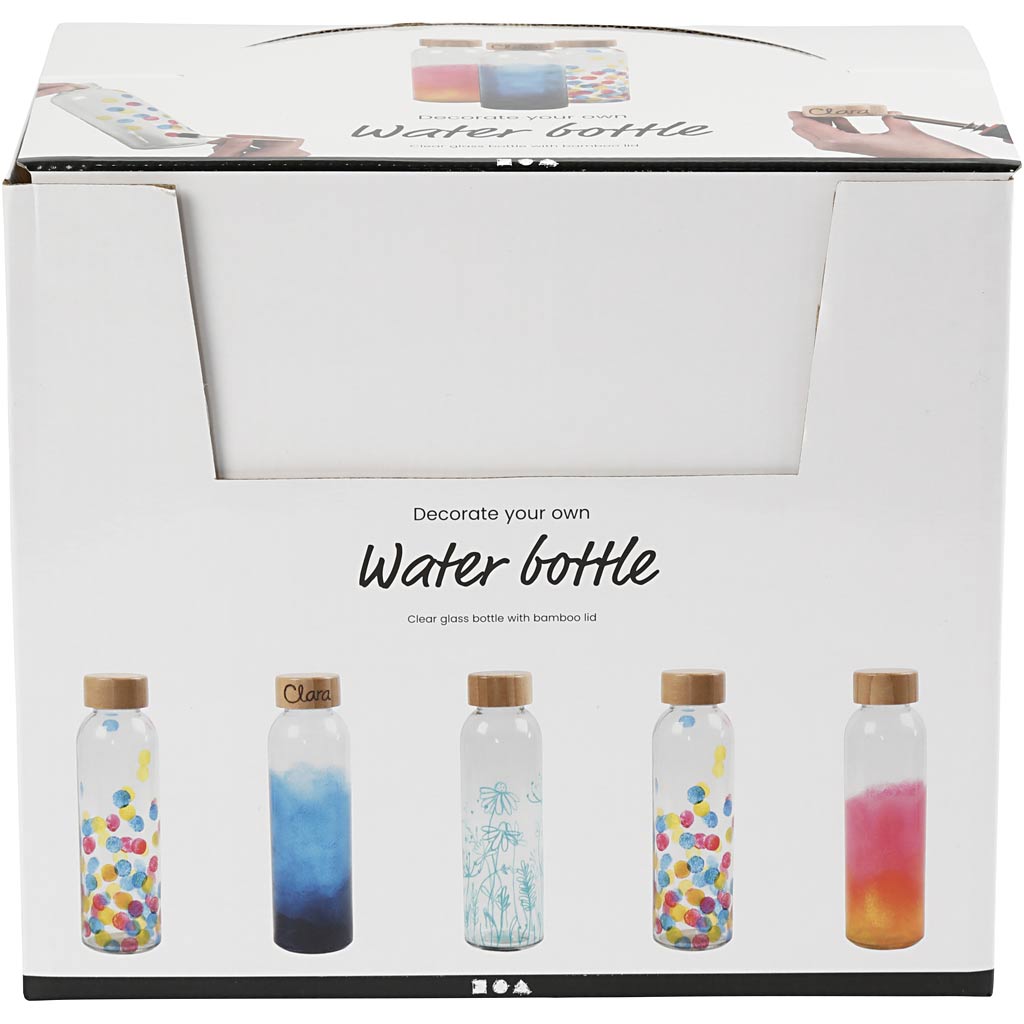 Wasserflasche, H 22 cm, D 6,7 cm, 500 ml, 12 Stk/ 1 Pck [HOB-55877]