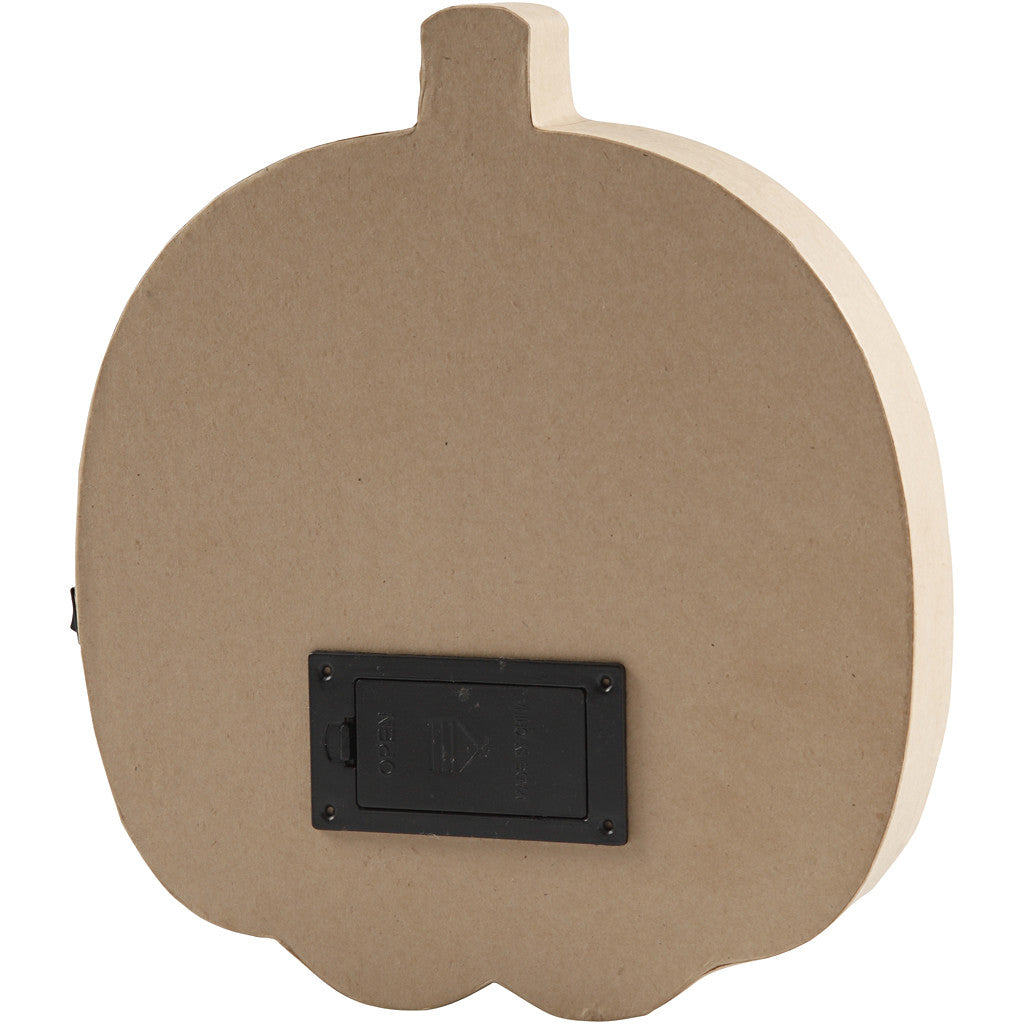 Kürbis mit Licht, H 25 cm, T 4 cm, B 22 cm, 1 Stk [HOB-56196]