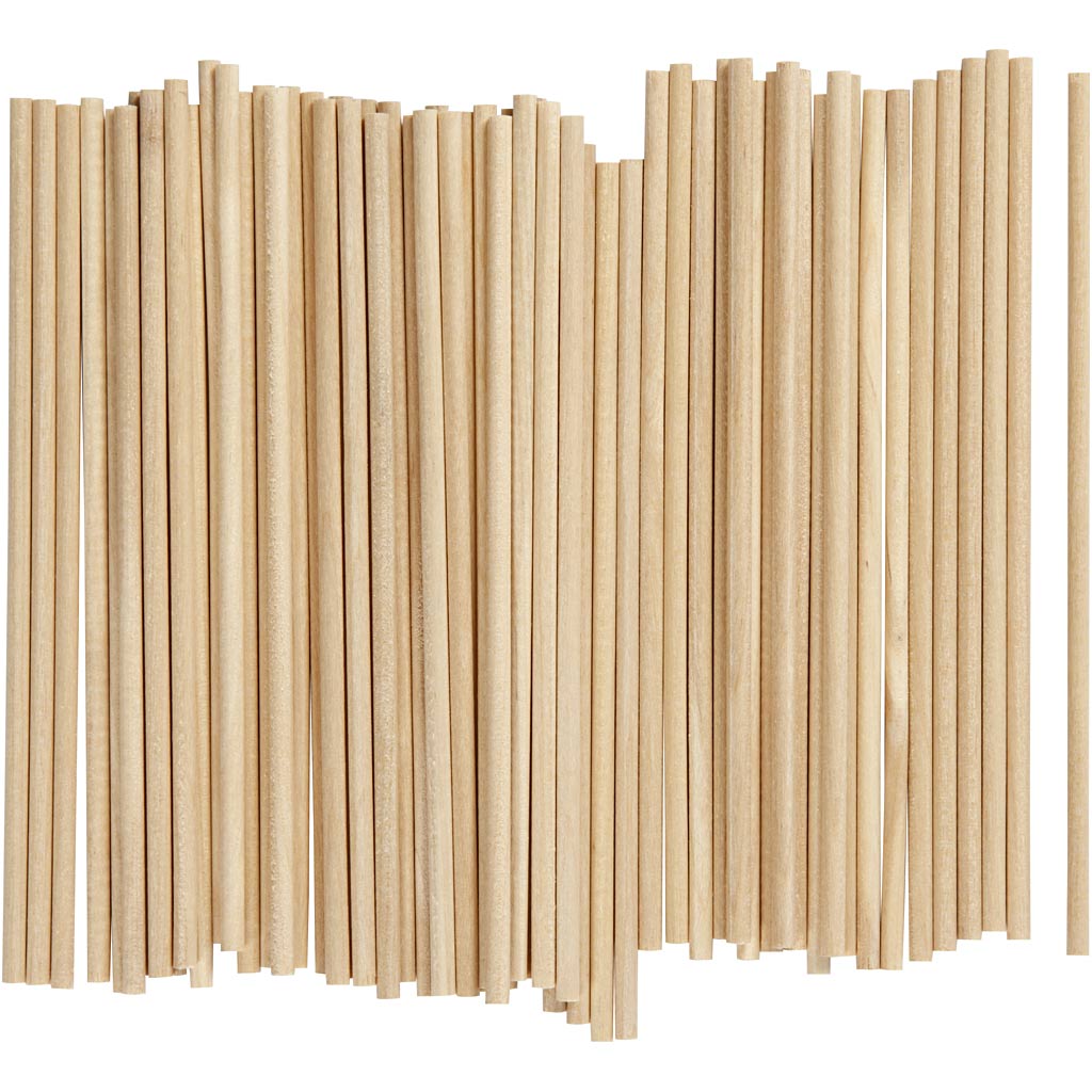 Sticks , L: 15 cm, dia. 4 mm, 100 pc