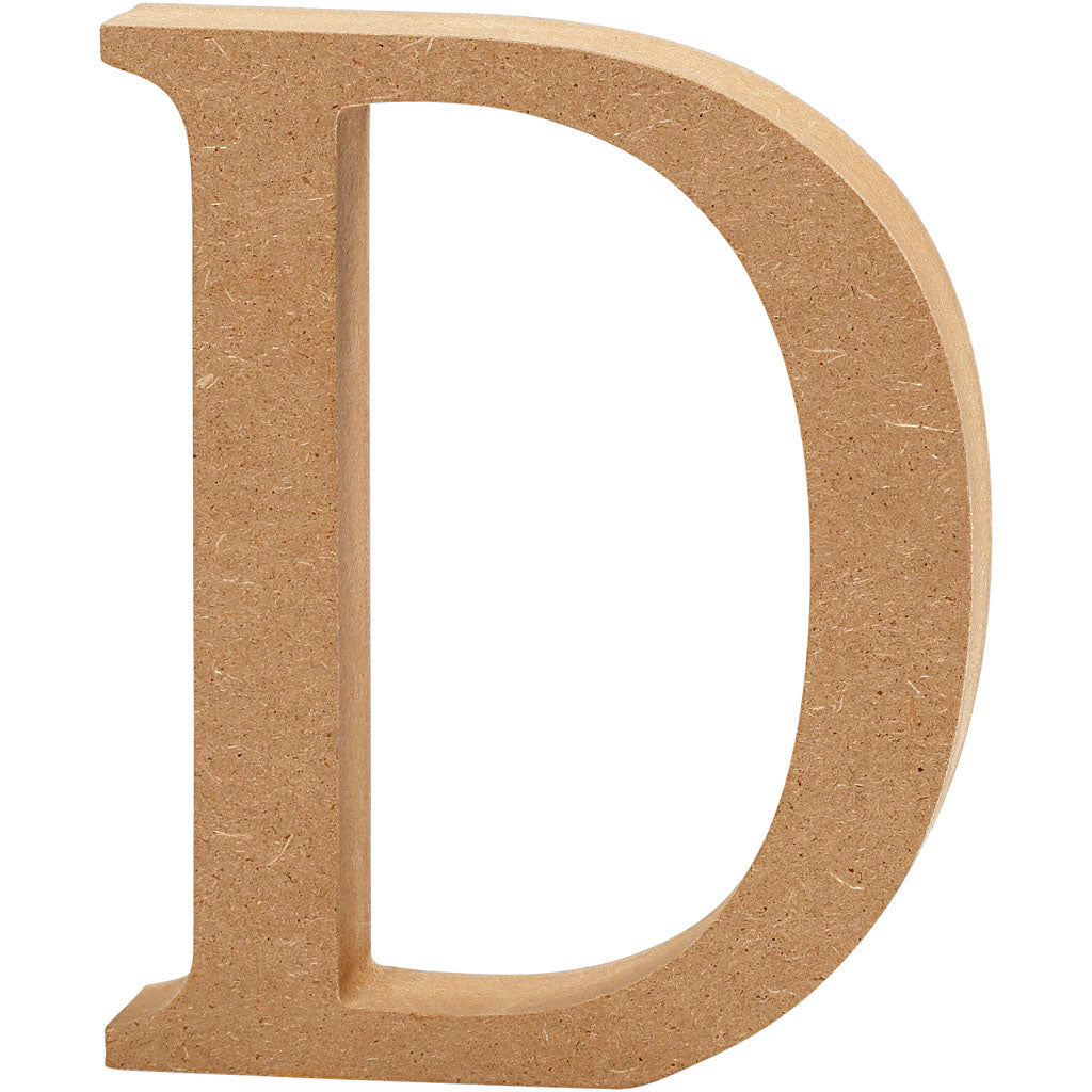 Letter, D, H: 8 cm, thickness 1,5 cm