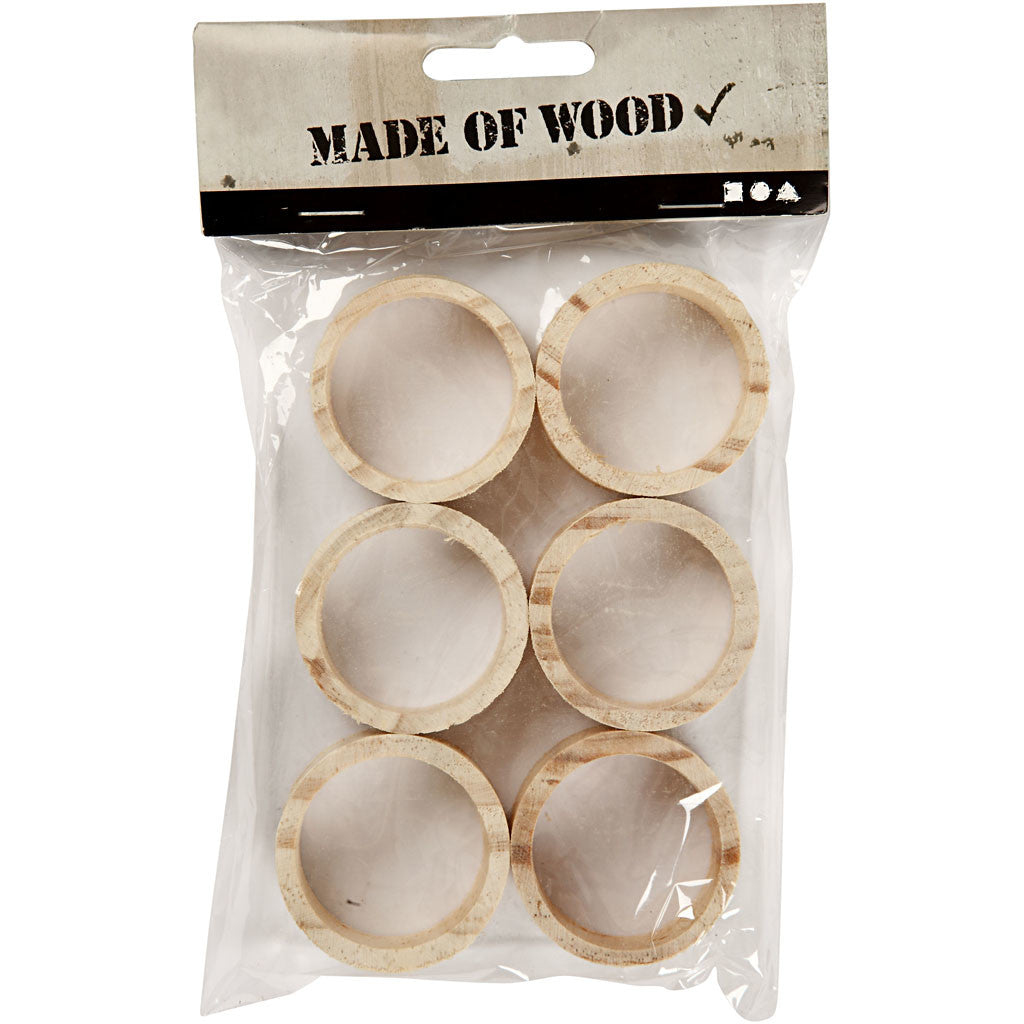 Serviettenringe, B 20 mm, D 35 mm, 6 Stk/ 1 Pck [HOB-564880]