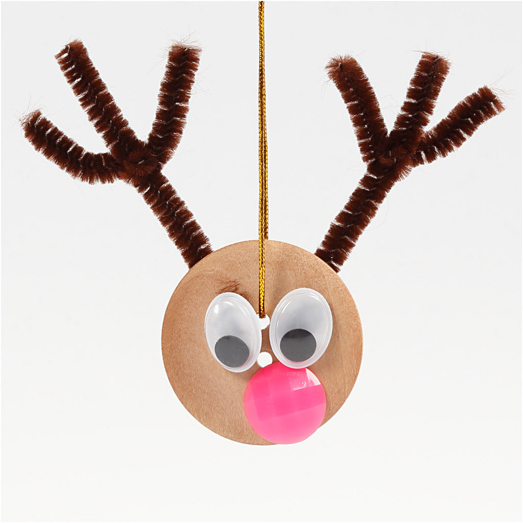 Holzknöpfe, D 35 mm, Lochgröße 2 mm, 4-Loch, 10 Stk/ 1 Pck [HOB-56687]