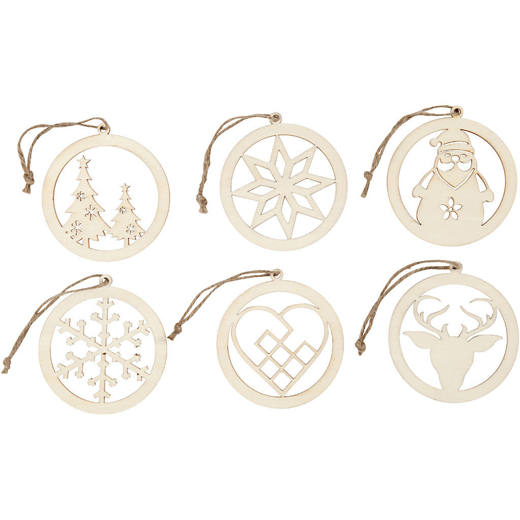 Weihnachtsschmuck, D 8 cm, Dicke 0,3 cm, 144 Stk/ 1 Pck [HOB-56808]