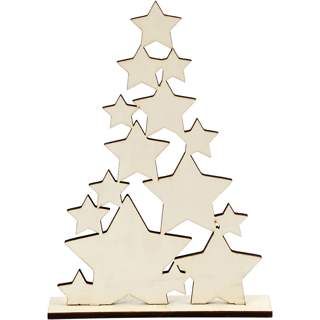 Weihnachtsbaum, H 29,8 cm, T 4 cm, B 21,5 cm, 1 Stk [HOB-56923]