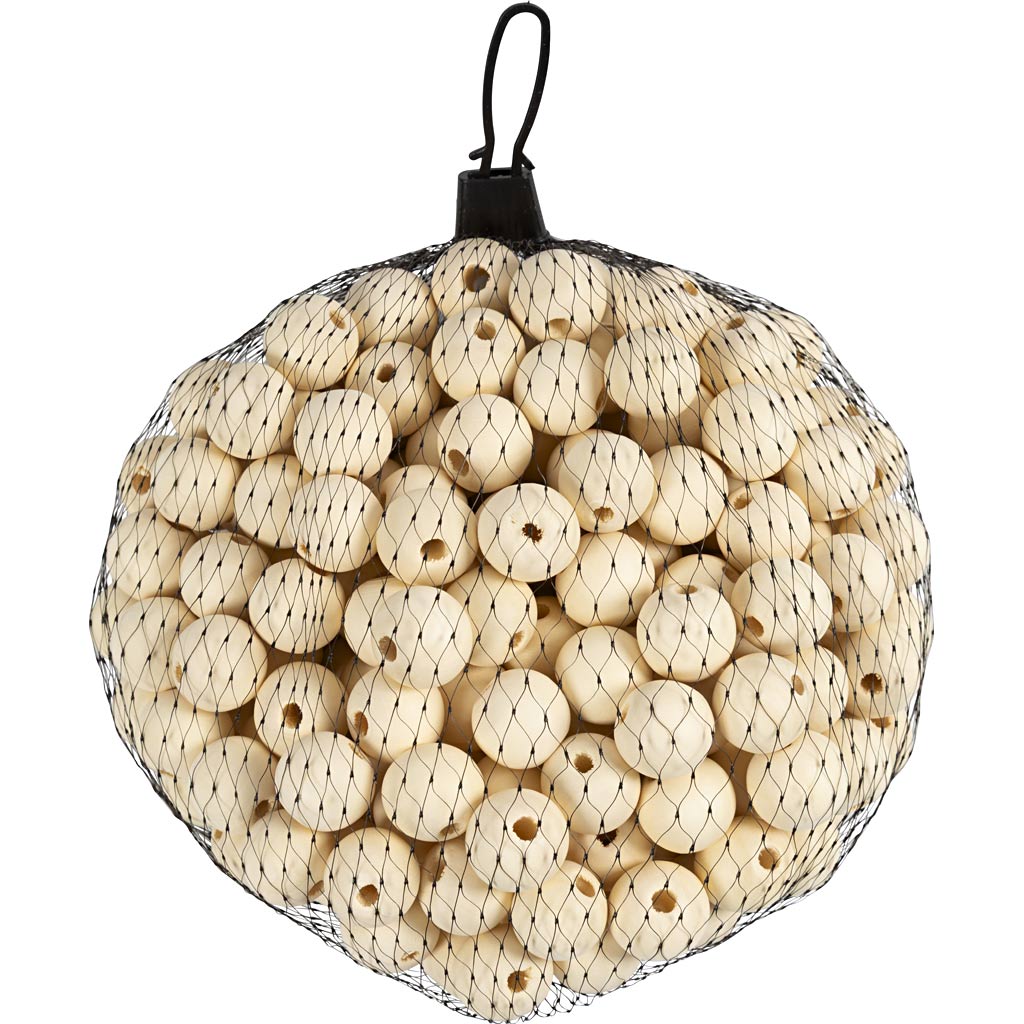 Wooden Bead, dia. 20 mm, hole size 4 mm, 200 pc