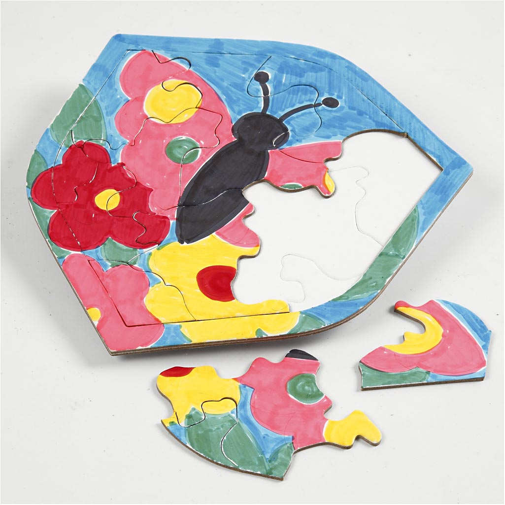 Puzzles, Größe 17-21 cm, Weiß, 10 Stk/ 1 Pck [HOB-57476]