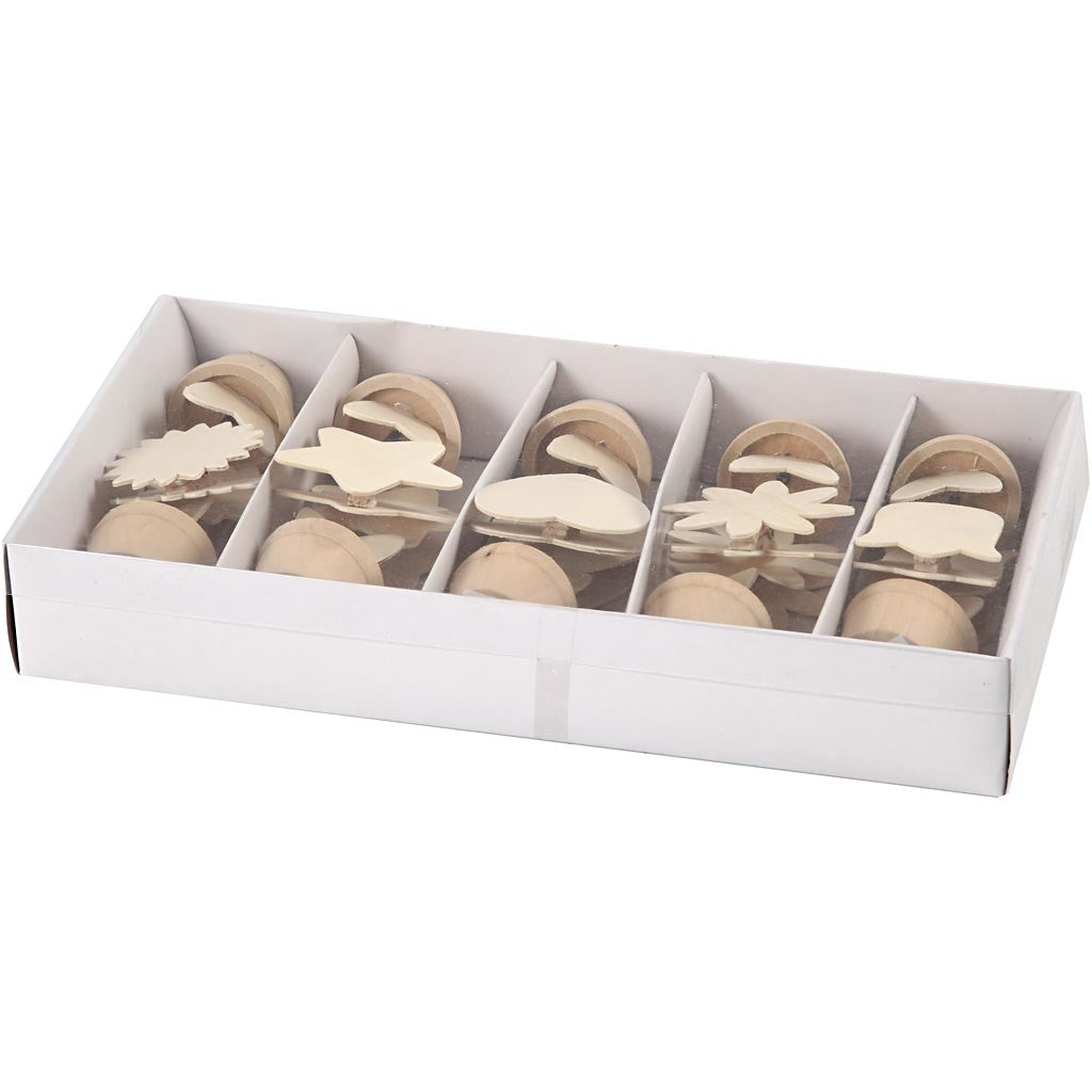 Notizhalter, H 10 cm, D 5 cm, 10 Stk/ 1 Pck [HOB-57477]