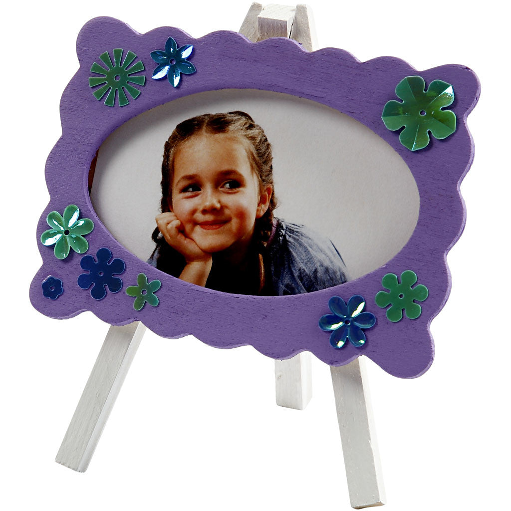 Mini-Staffelei mit Rahmen, Größe 13,2x11,5 cm, Dicke 18 mm, 1 Stk [HOB-574780]