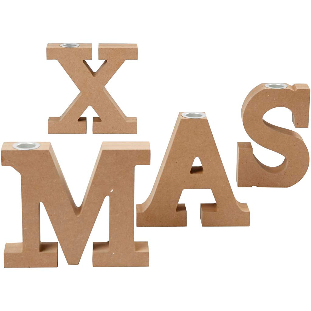 Candle Light Holder, H: 14,5 cm, thickness 3,2 cm, 4 pc