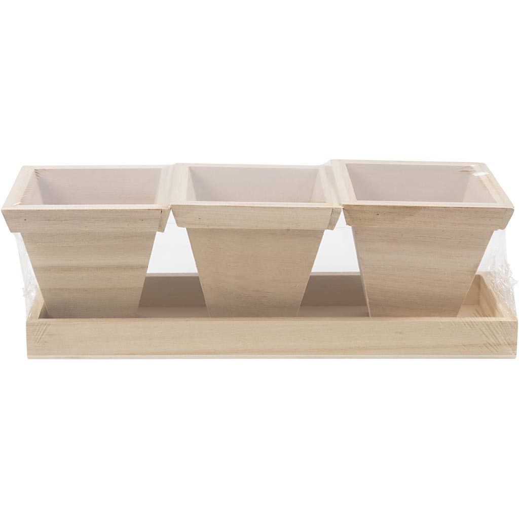 Blumentopf-Set, Größe 27x9x9 cm, 1 Set [HOB-576260]