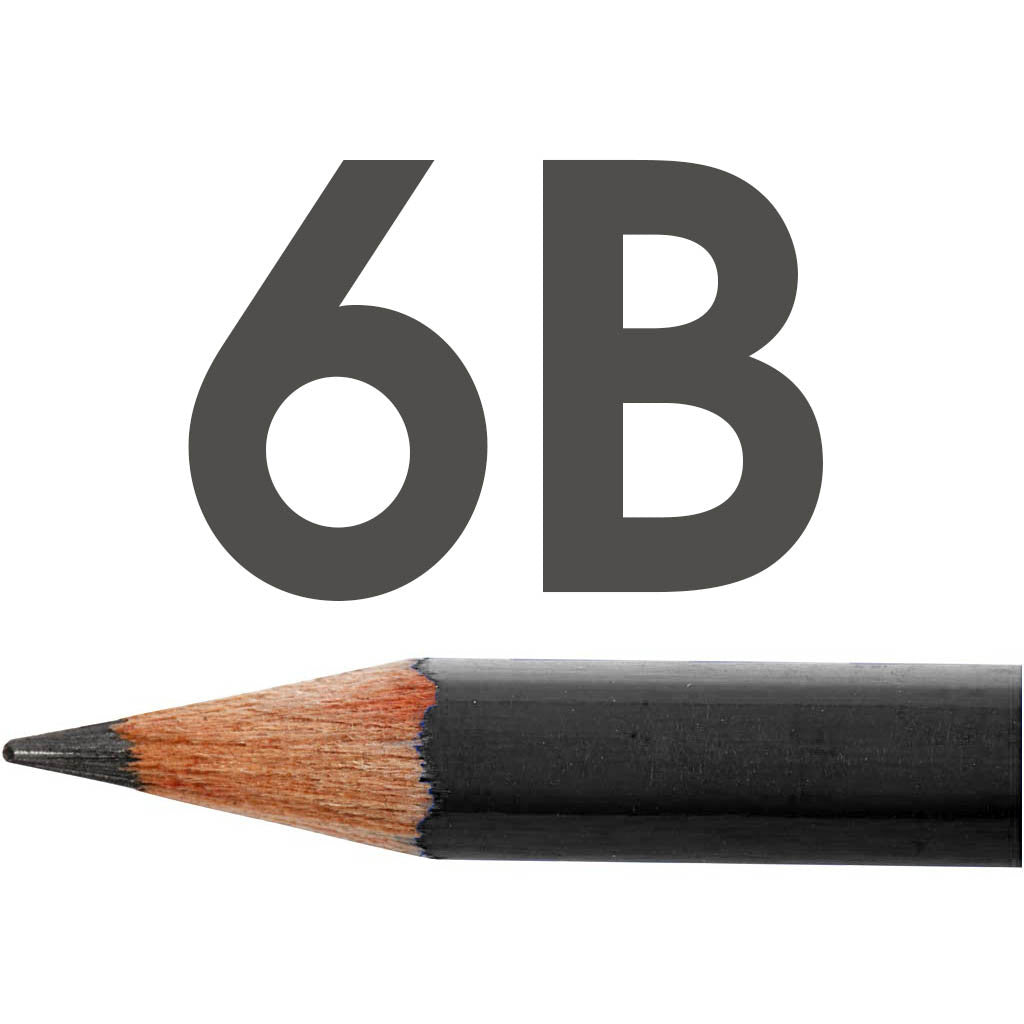 Lyra Art Design Zeichenstifte, D 6,9 mm, 6B, Mine 1,8 mm, 12 Stk/ 1 Pck [HOB-57800]