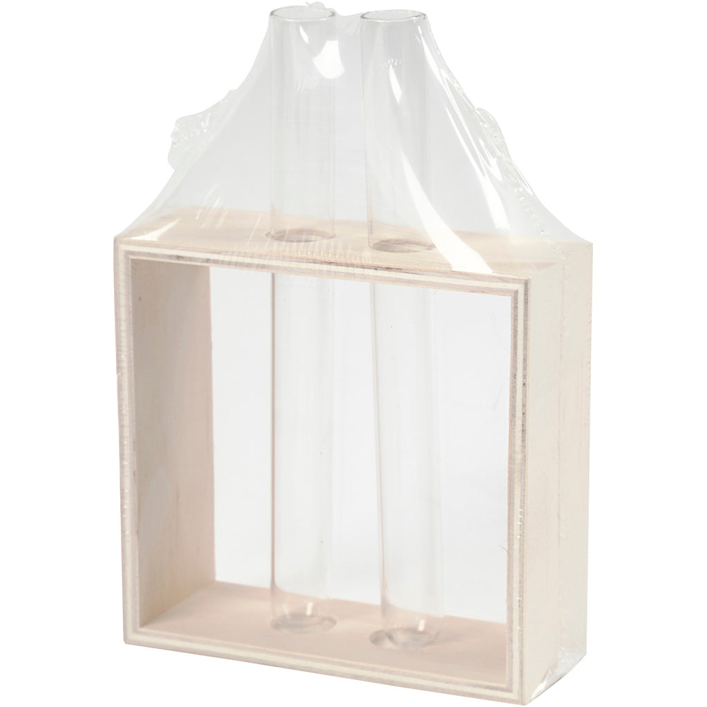 Reagenzglashalter, H 10+15 cm, T 4 cm, B 10,5 cm, 1 Stk [HOB-57962]