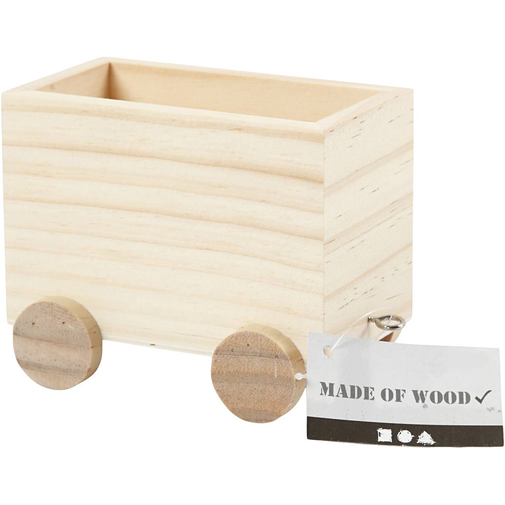 Spielzeug-Zugwagen, H 8 cm, L 9,5 cm, B 6,5 cm, 1 Stk [HOB-57978]