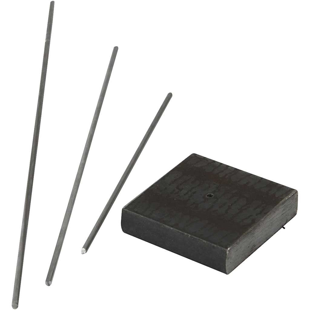 Standfuß, Größe 4x4x1 cm, Lochgröße 2 mm, 1 Stk [HOB-58030]