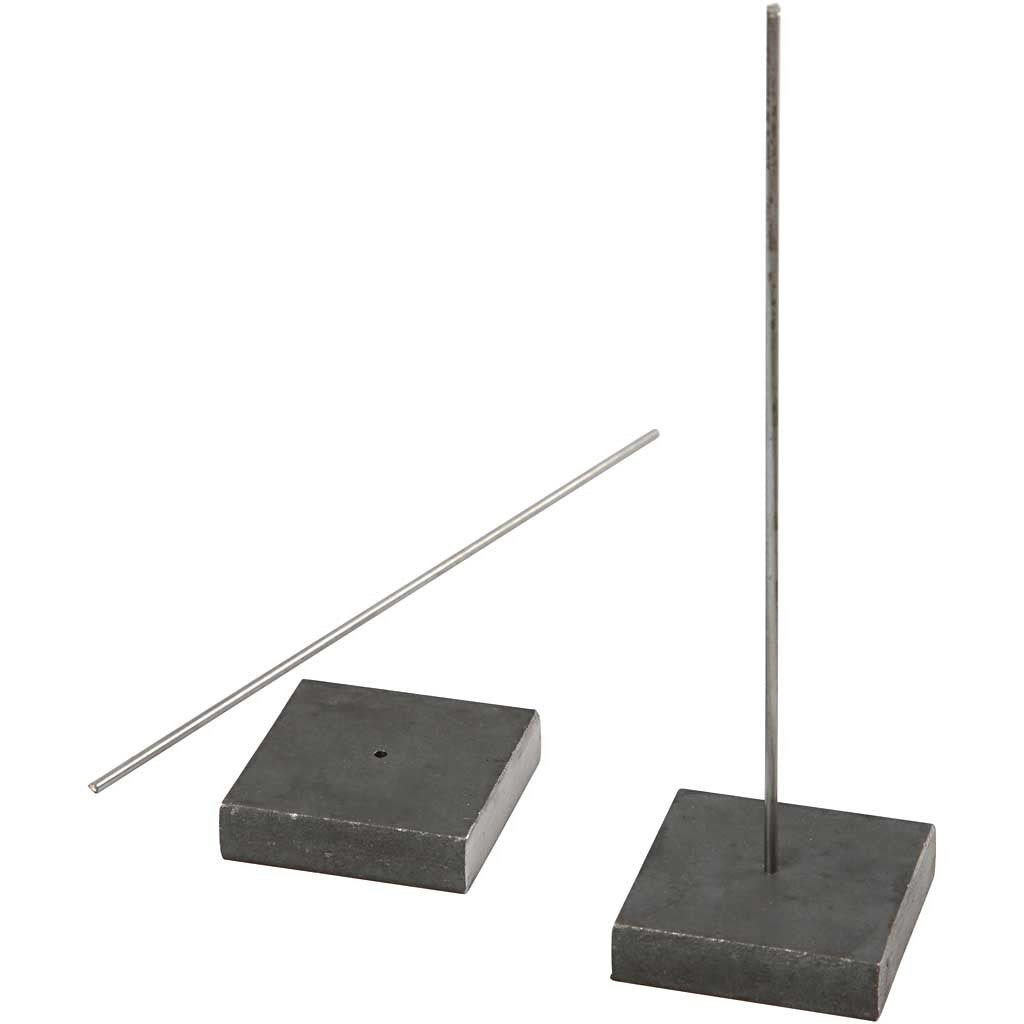 Standfuß, Größe 4x4x1 cm, Lochgröße 2 mm, 1 Stk [HOB-58030]