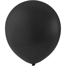 Ballons, D 23 cm, Schwarz, 10 Stk/ 1 Pck [HOB-592002]