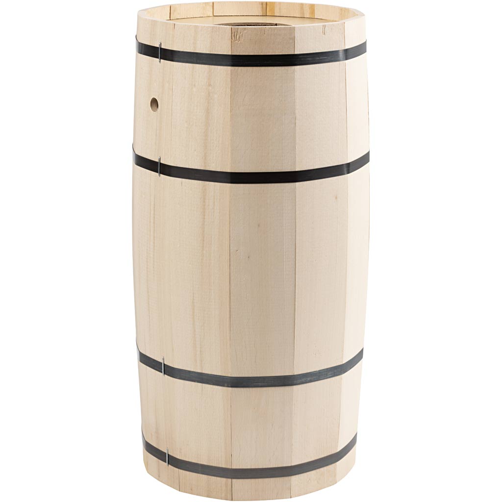 Carnival Barrel, beech, H: 54 cm, dia. 26 cm, big