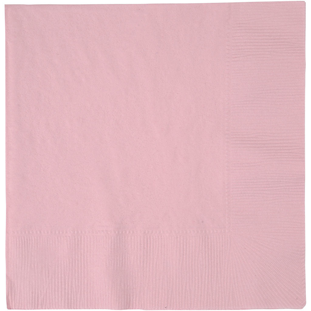 Servietten, Größe 33x33 cm, Rosa, 20 Stk/ 1 Pck [HOB-599017]