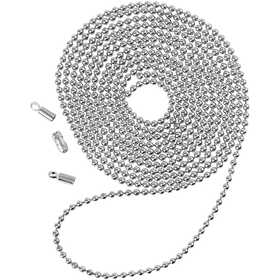 Kugelkette, D 1,5 mm, Versilbert, 1 m/ 1 Pck [HOB-61243]