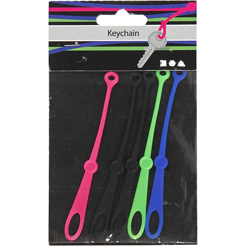 Schlüsselband, L 10,5 cm, B 1 cm, 5 Stk/ 1 Pck [HOB-615870]