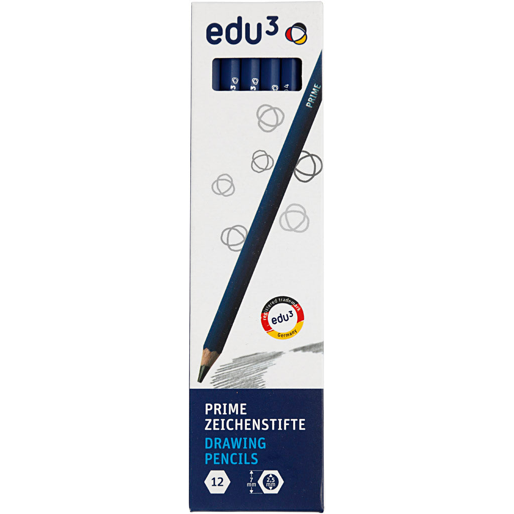 edu Zeichenstifte, 4B, 12 Stk/ 1 Pck [HOB-620174]