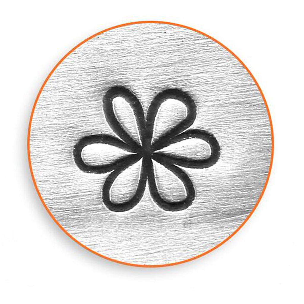 Embossing Stamp, Flower, L: 65 mm, size 6 mm