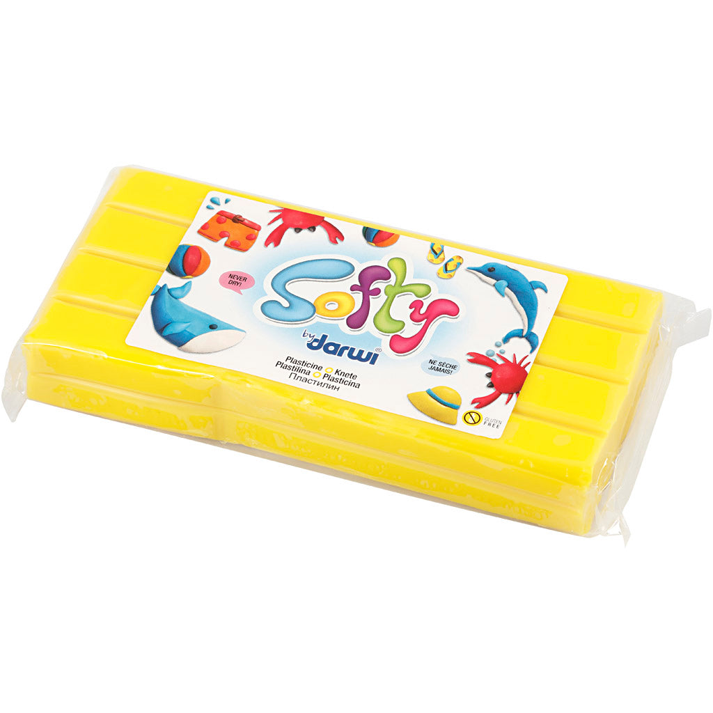 Weiche Knetmasse, Gelb, 500 g/ 1 Pck [HOB-680414]