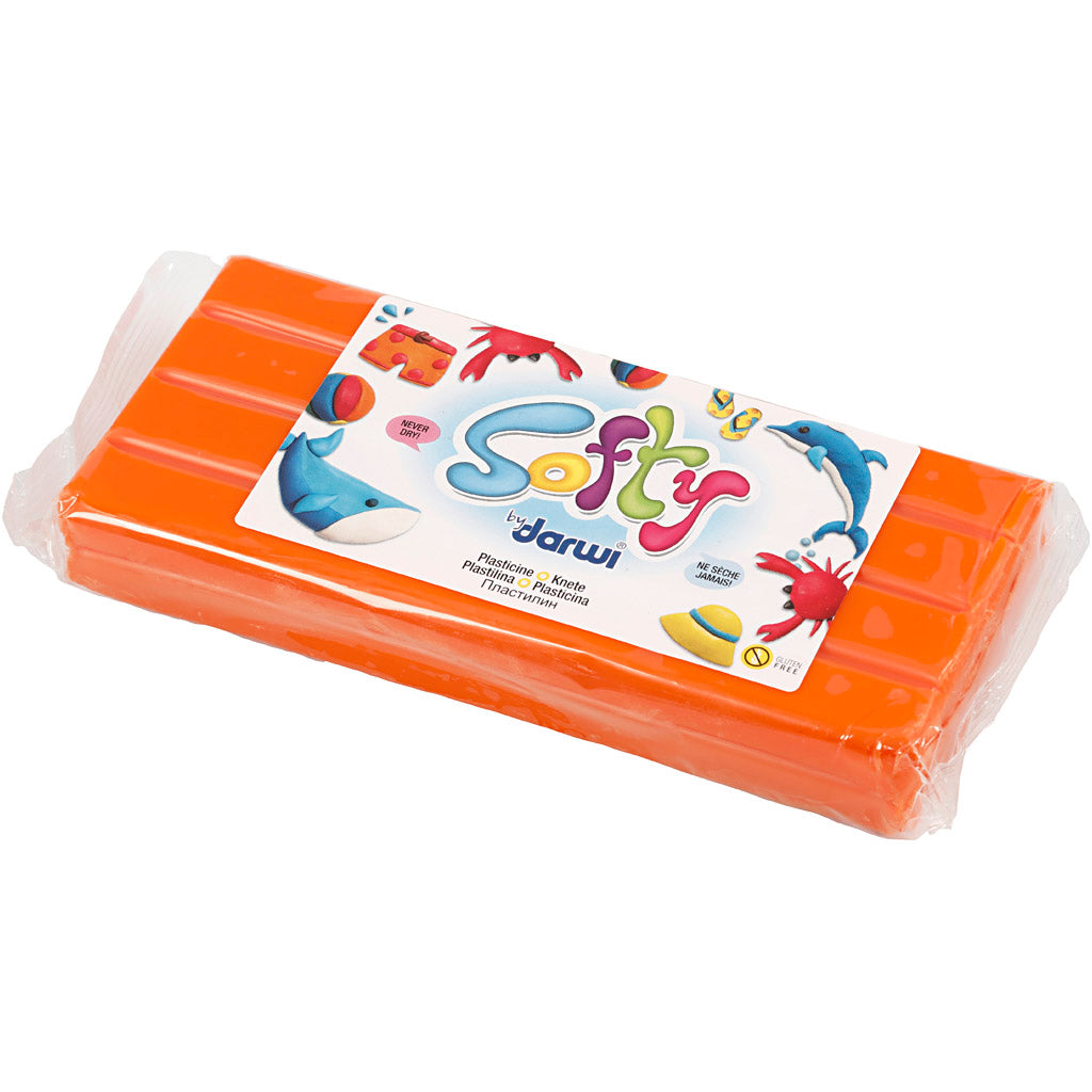 Weiche Knetmasse, Orange, 500 g/ 1 Pck [HOB-680424]