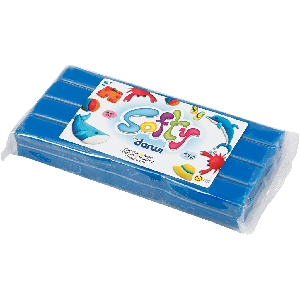 Weiche Knetmasse, Blau, 500 g/ 1 Pck [HOB-680454]