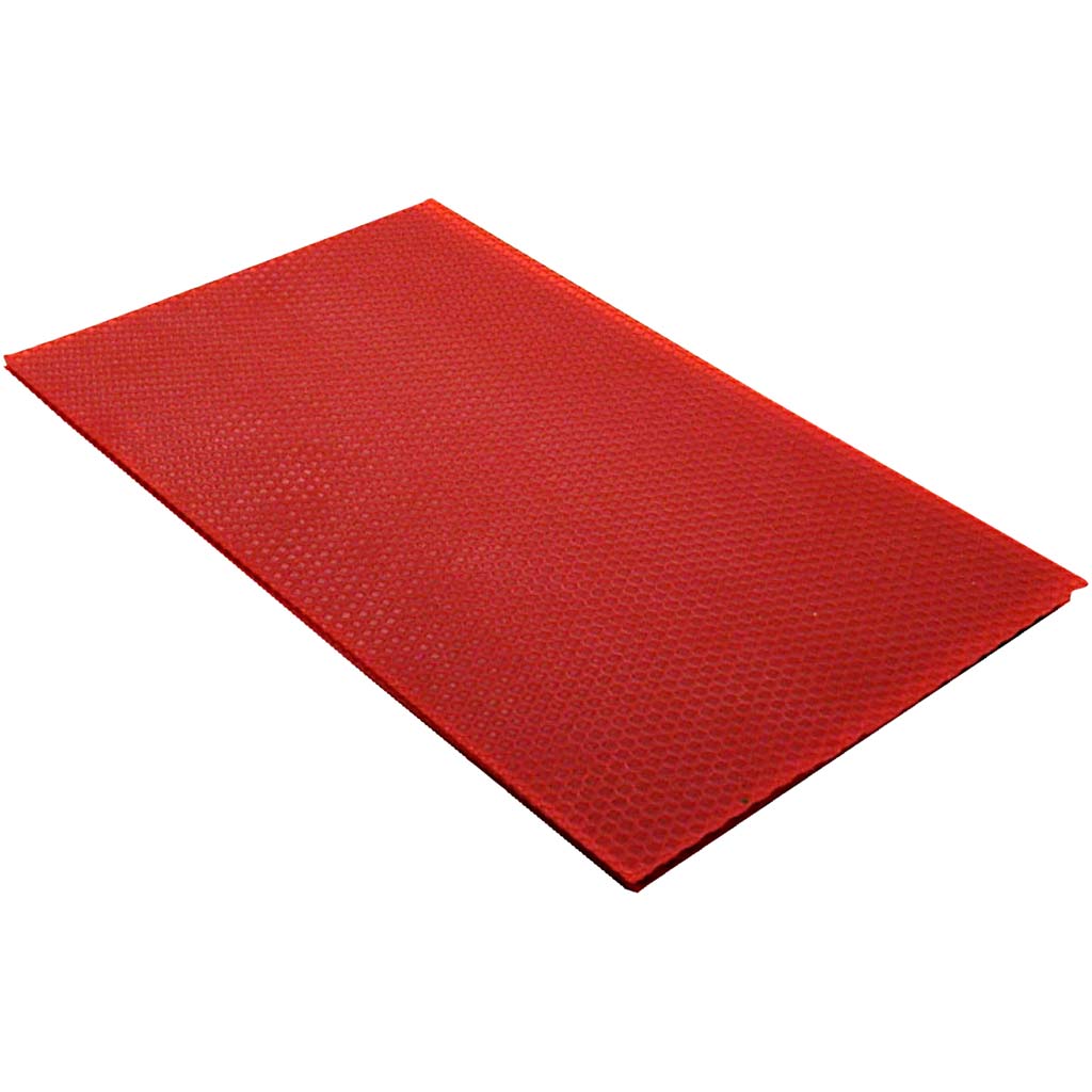 Beeswax Sheets, size 20x33 cm, thickness 2 mm, red
