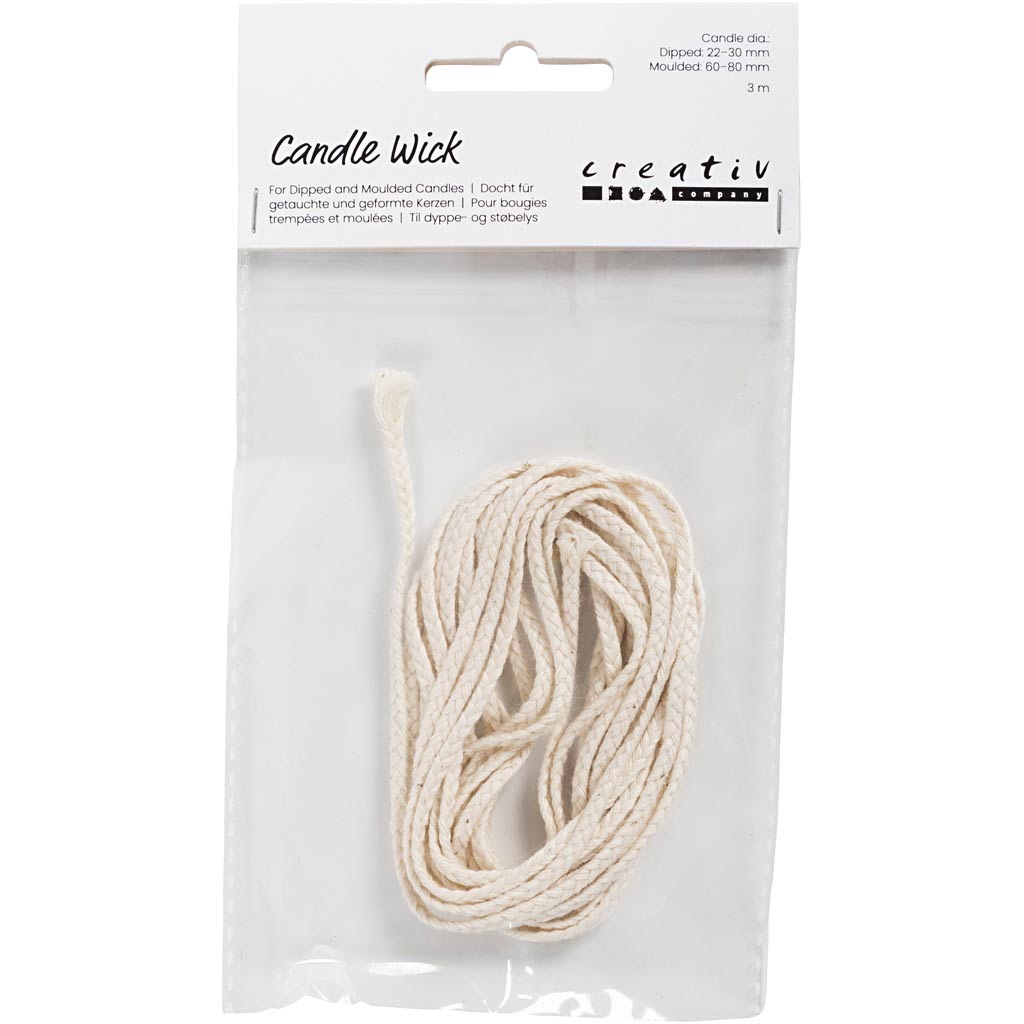 Kerzendocht für reines Paraffin, Nr. SU, Größe 3x12 , 100 g, 3 m/ 1 Pck. [HOB733201]