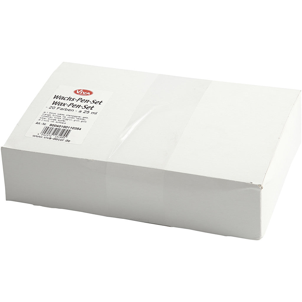 Kerzenstifte, Sortierte Farben, 20x28 ml/ 1 Pck [HOB-73510]