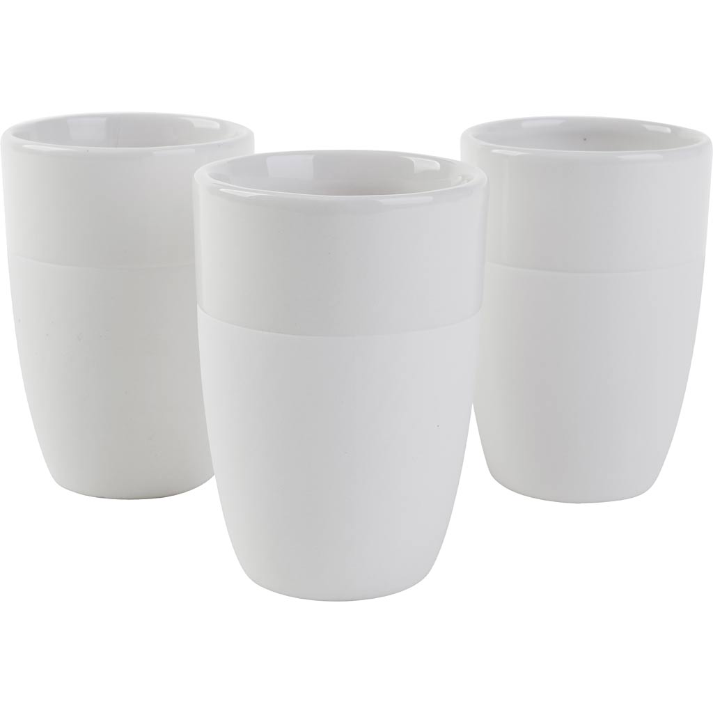 Mug with matte exterior, size 10x7 cm, 12 pc