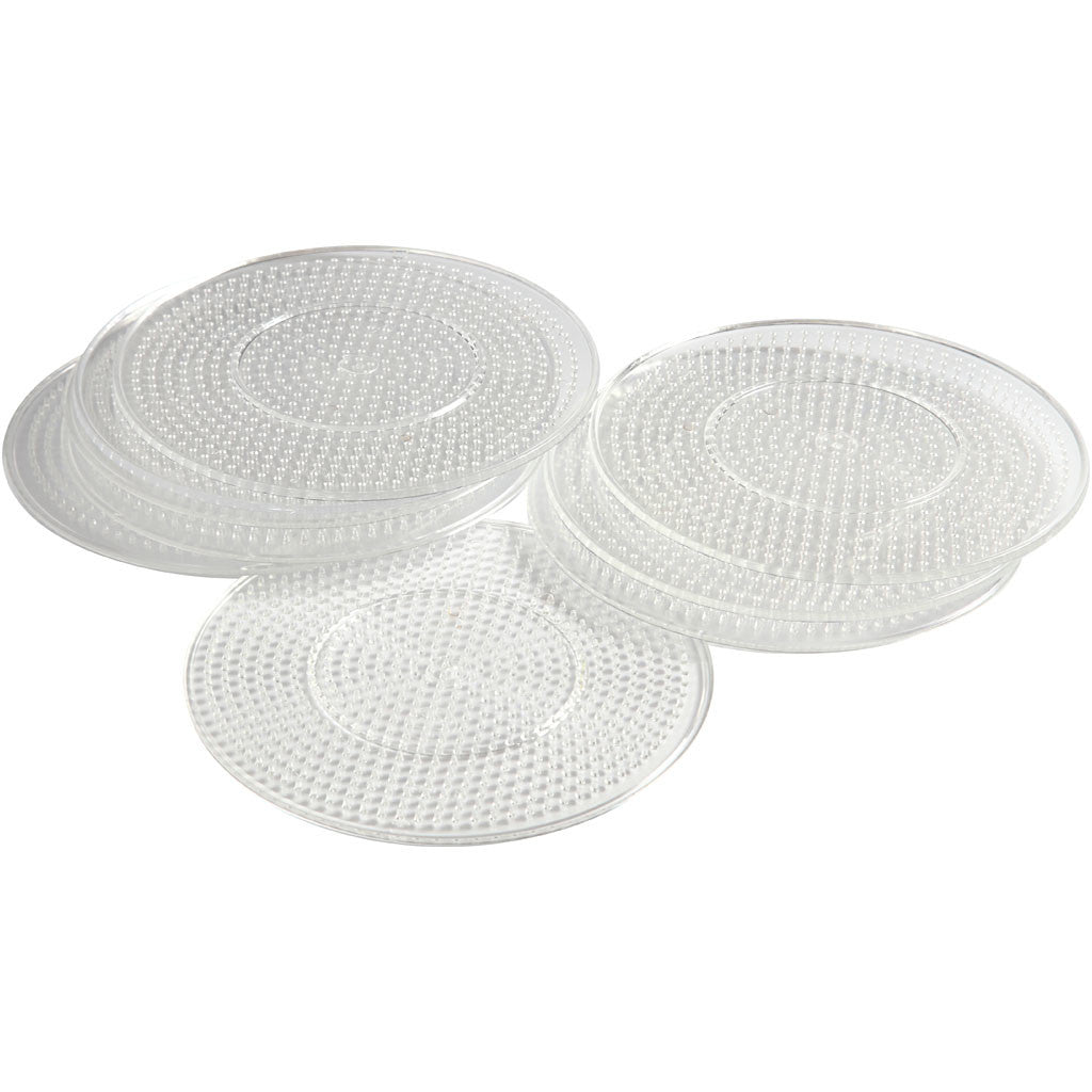 Steckplatte, D 15 cm, medium, Transparent, 10 Stk/ 1 Pck [HOB-753021]