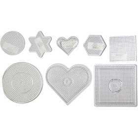 Steckplatte, Größe 7-15 cm, medium, Transparent, 8 Stk/ 1 Pck [HOB-75319]