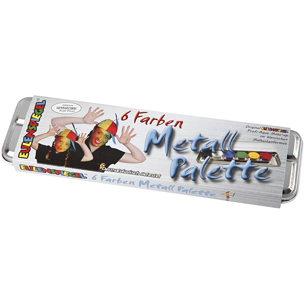 Eulenspiegel Gesichtsschminke, Sortierte Farben, 6 Farbe/ 1 Set [HOB-76135]