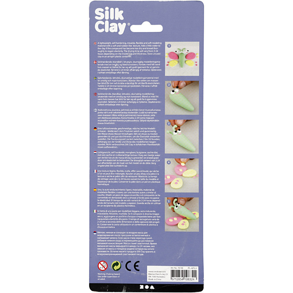 Silk Clay®, Hellgrün, Neonpink, Neongelb, 3x14 g/ 1 Pck [HOB-78148]