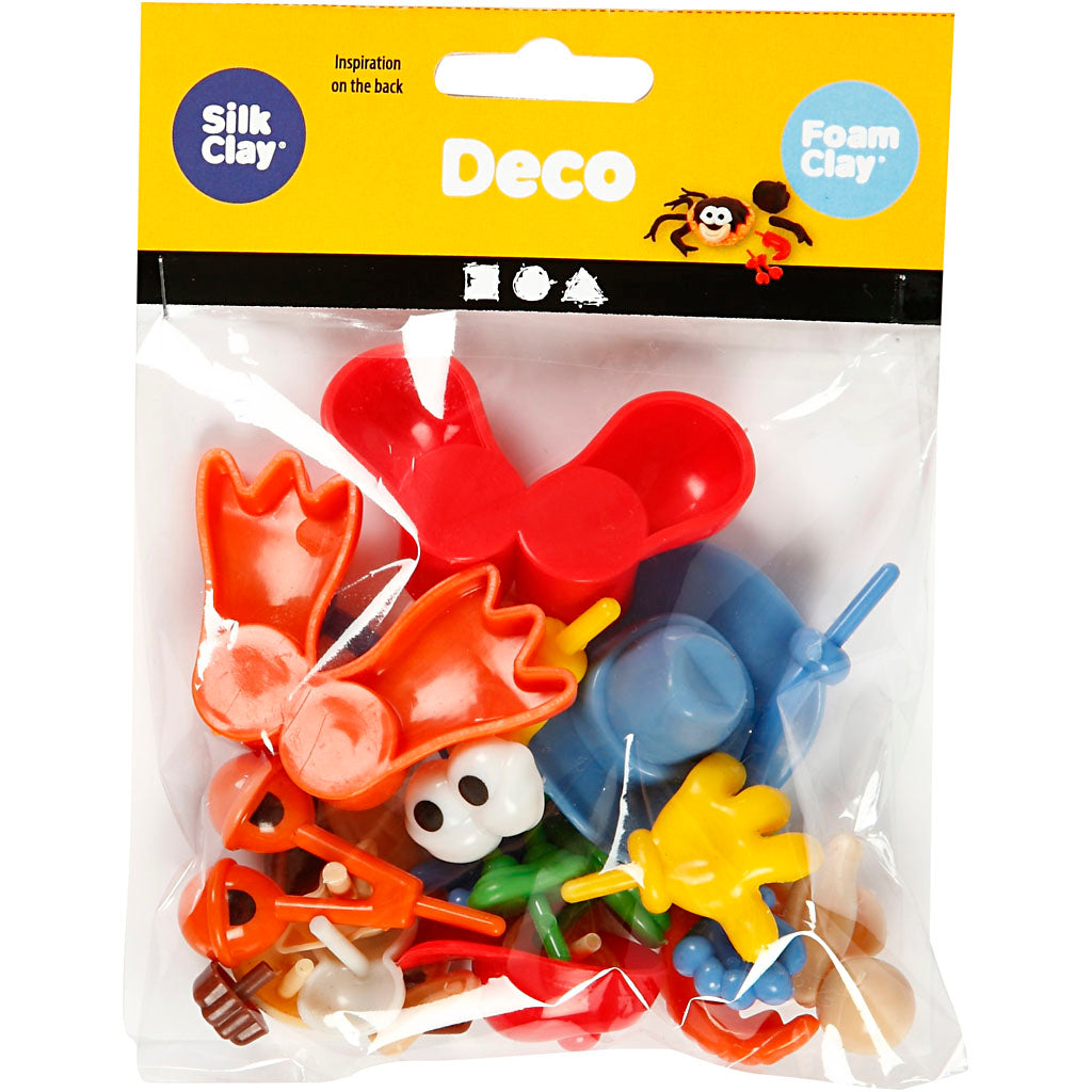 Körperteile, Größe 0,8-6,8 cm, Sortierte Farben, 26 Stk/ 1 Pck [HOB-78267]