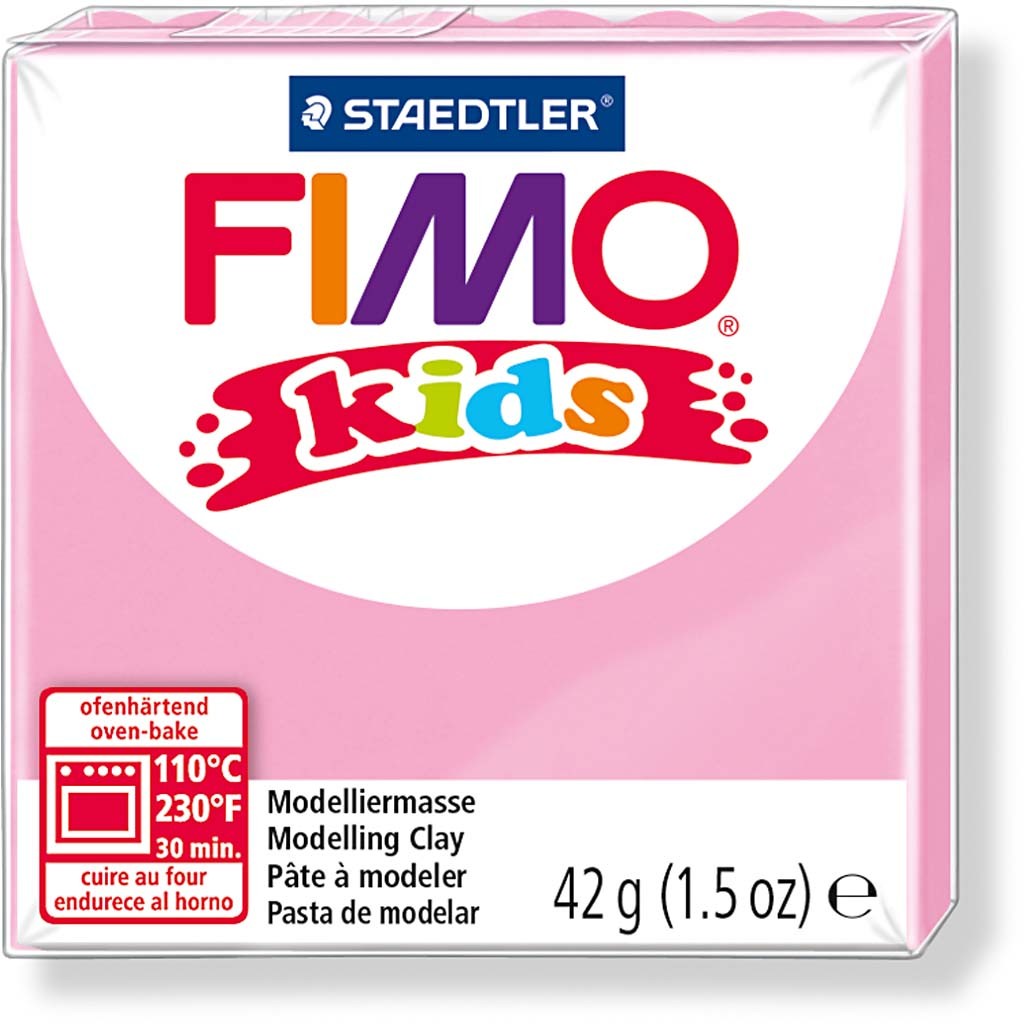 FIMO® Kids Clay, Rosa, 42 g/ 1 Pck [HOB-78523]