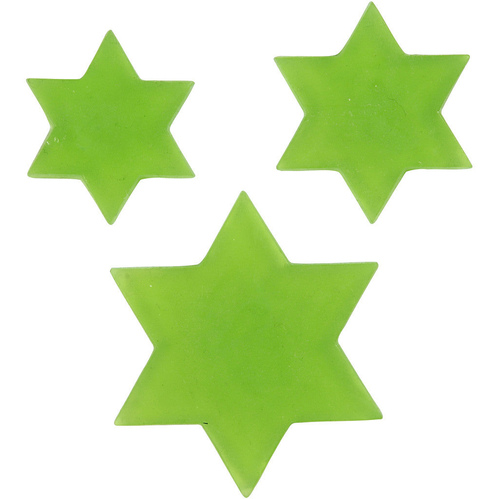 Giessform, Stern, H 6+8+10 cm, T 9 mm, Größe 14,9x22 cm, 1 Stk [HOB-78637]