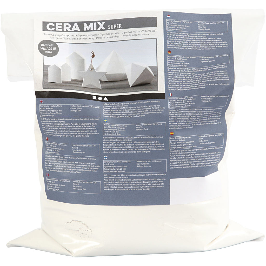 Cera-Mix Gießmasse "Super", Weiß, 5 kg/ 1 Pck [HOB-78640]
