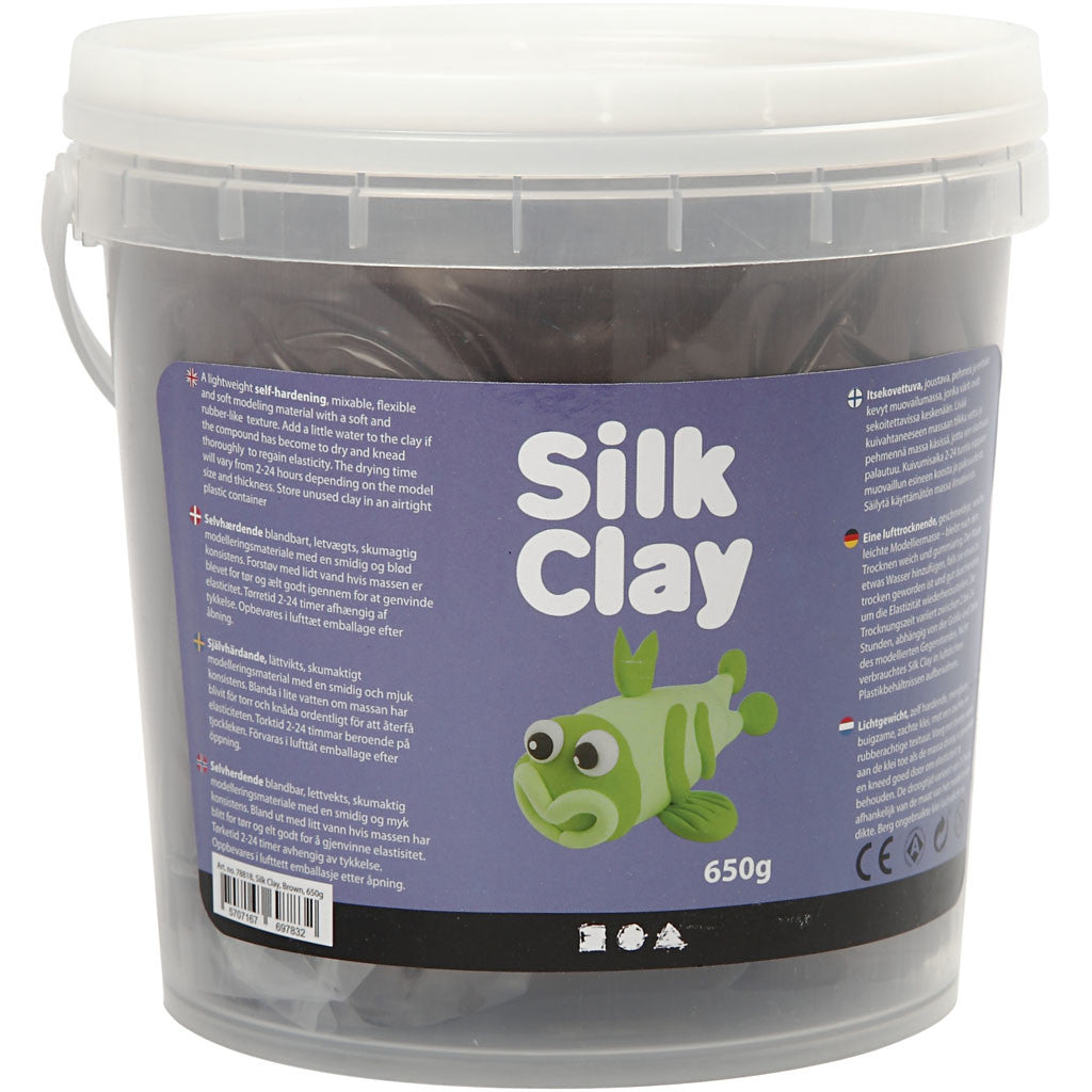 Silk Clay®, Braun, 650 g/ 1 Eimer [HOB-78818]